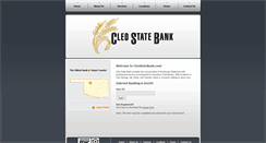 Desktop Screenshot of cleostatebank.com