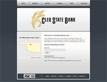 Tablet Screenshot of cleostatebank.com